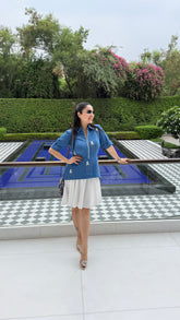 Denim A - line Dress